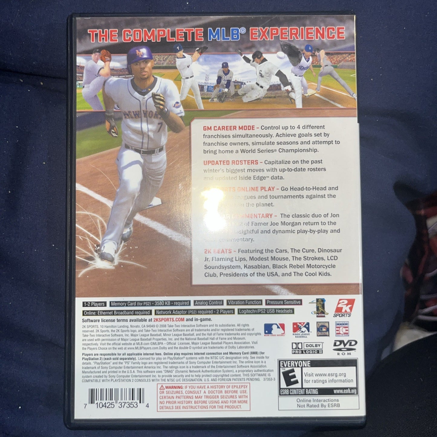 Major League Baseball 2K8 (Sony PlayStation 2, 2008)