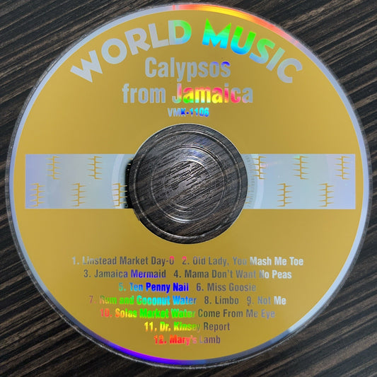 Calypsos From Jamaica by Hubert Porter (CD) Disc Only No Scratches Tested