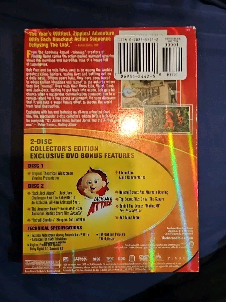 The Incredibles (DVD, 2004)