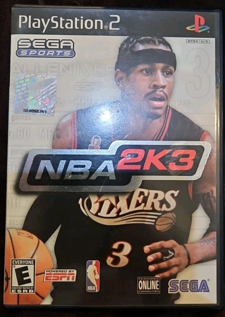 Nba 2K3 - Sony PlayStation 2. No Game. Case + Artwork + Manual ONLY