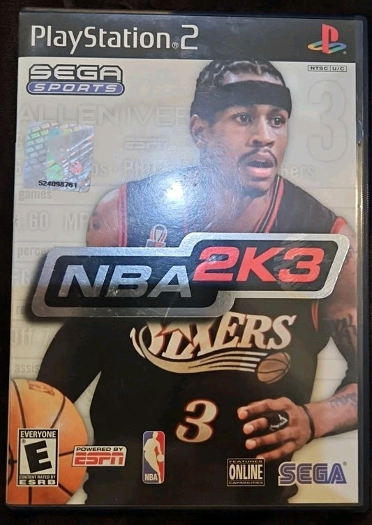 Nba 2K3 - Sony PlayStation 2. No Game. Case + Artwork + Manual ONLY