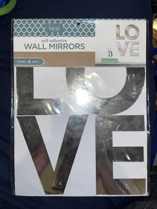 Self Adhesive Wall Mirrors LOVE