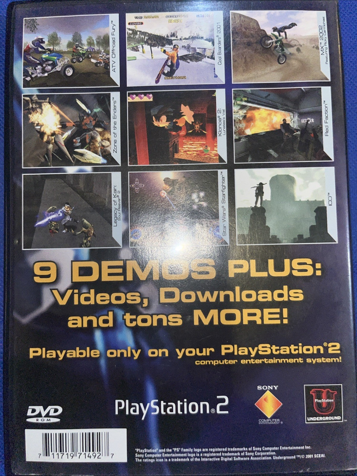 Jam Pack Fall 2001 (PS2) No Manual. Mint. Tested. No Scratches. New Case.