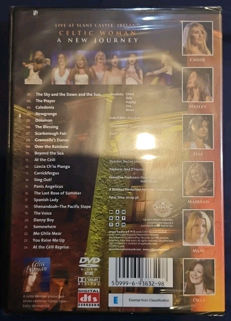 Celtic Woman: New Journey: Live at Slane Castle, Ireland (DVD, 2006) Sealed