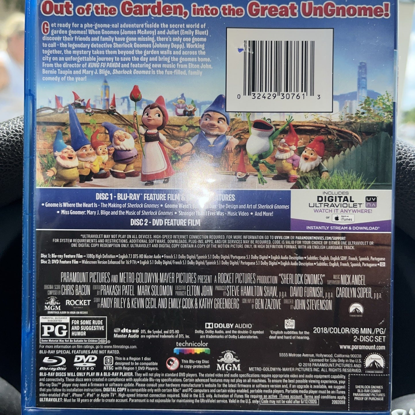 Sherlock Gnomes (Blu-ray, 2018)