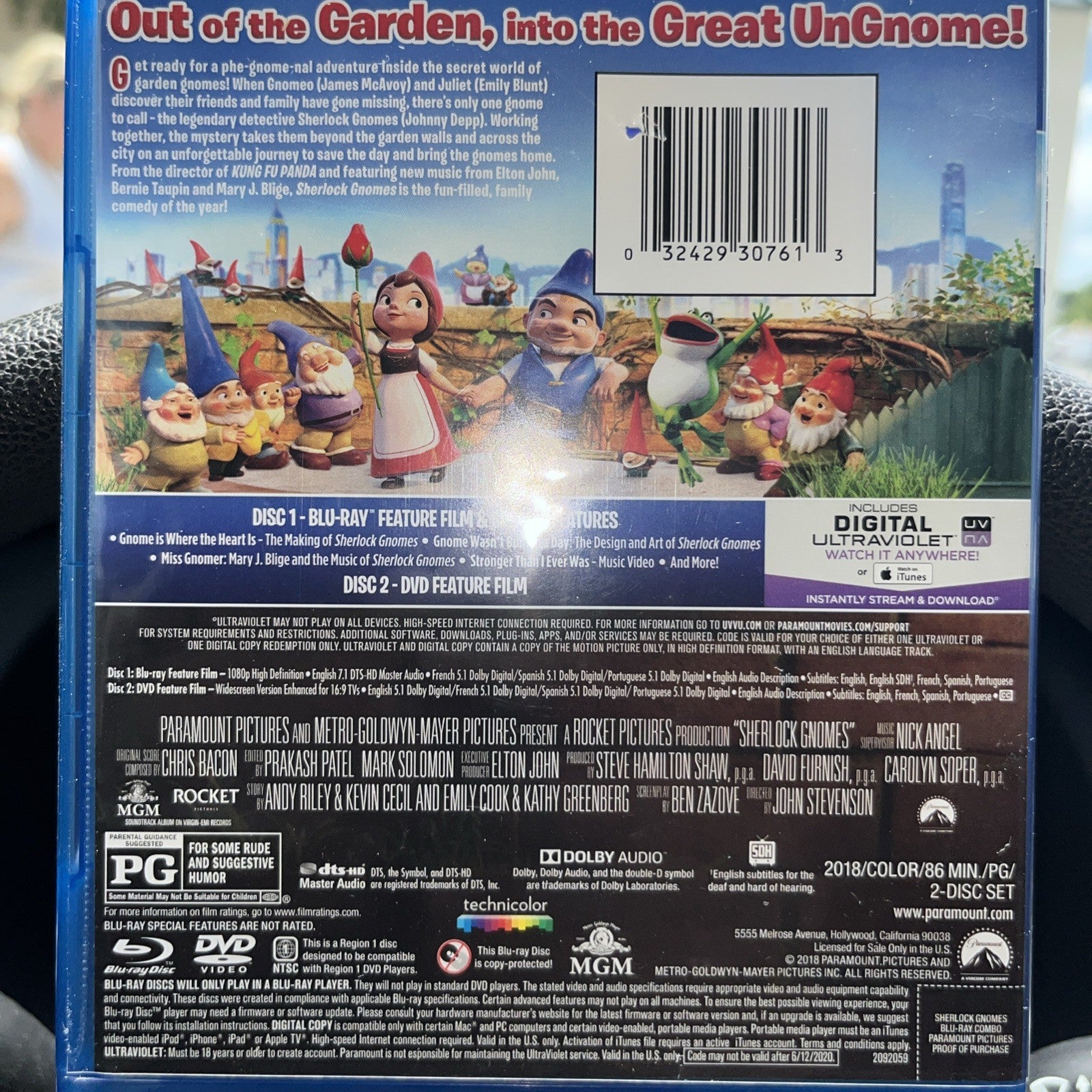 Sherlock Gnomes (Blu-ray, 2018)