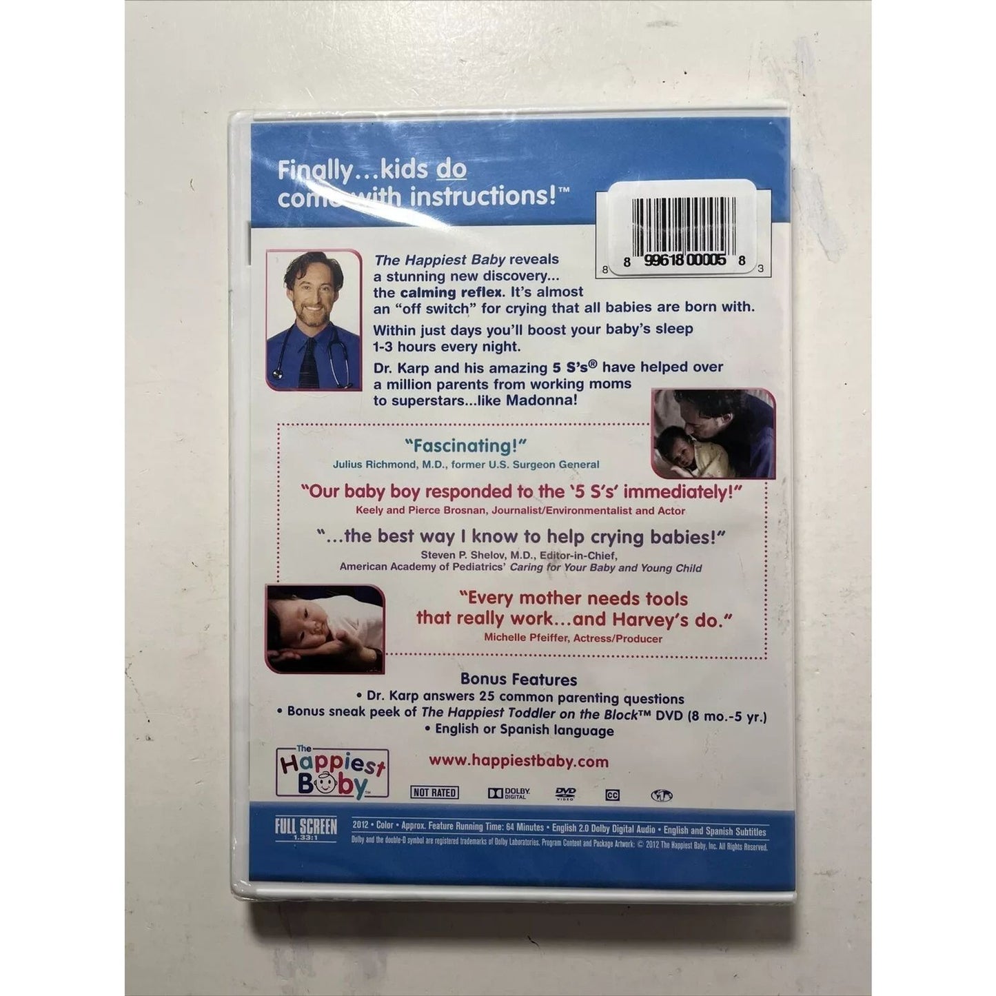 The Happiest Baby on the Block (DVD) Harvey Karp, MD - Brand New Sealed