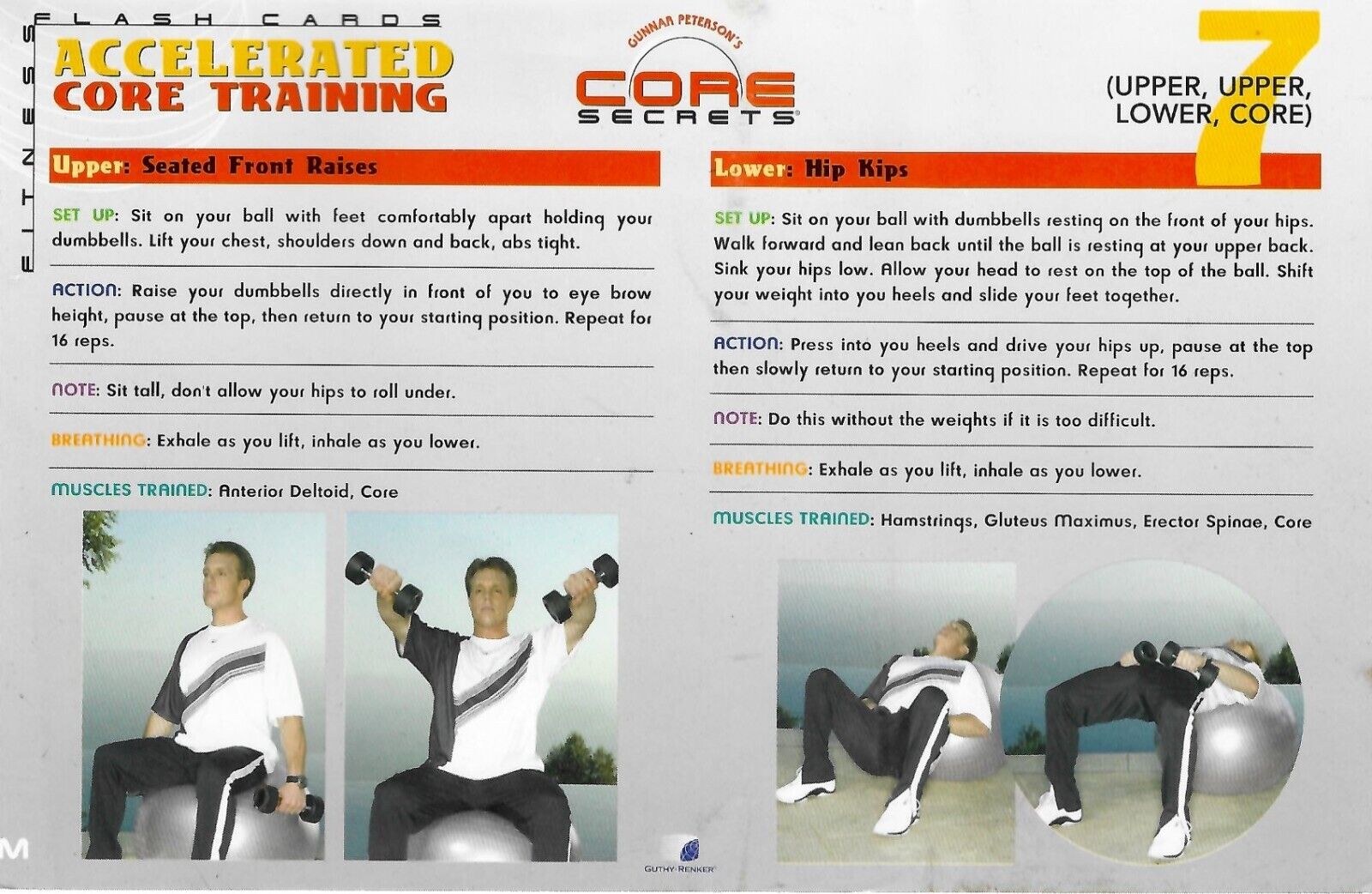 Gunnar’s Core Secrets 5 DVDs w/ Sand Weights