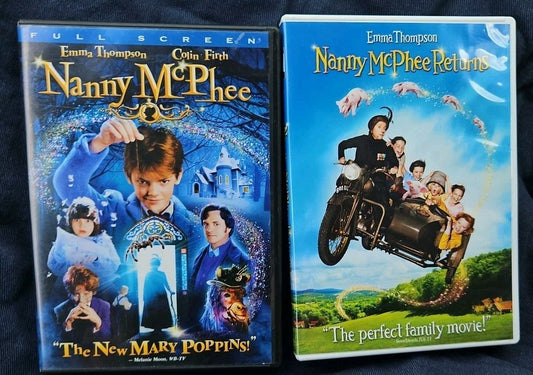Nanny McPhee & Nanny McPhee Returns 2 Movie Family (DVD) Sealed