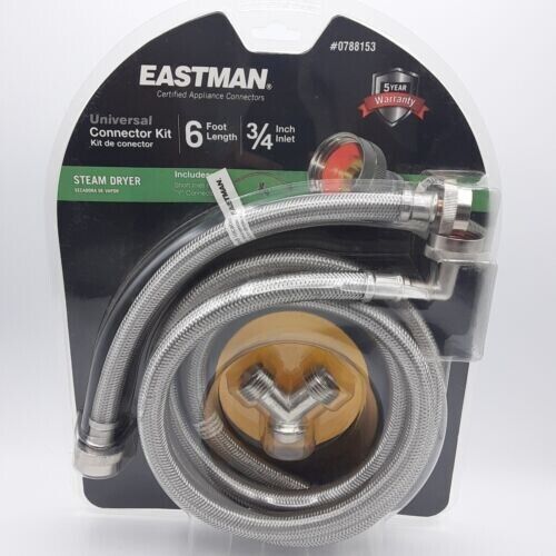 Eastman Steam Dryer Universal Connector Kit ~ 6 Ft x 3/4 Inch Inlet 0788153