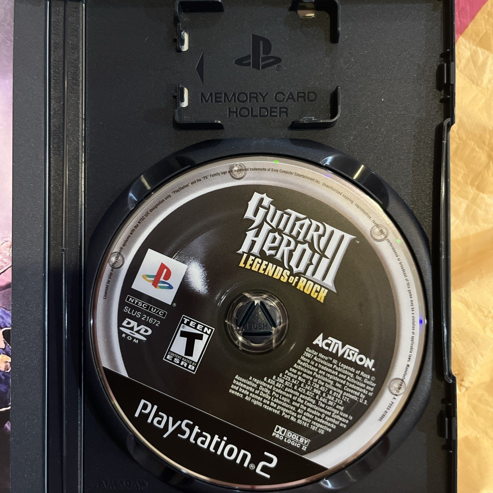 Guitar Hero III Legends Of Rock (PS2). Manual, Tested, Original Case