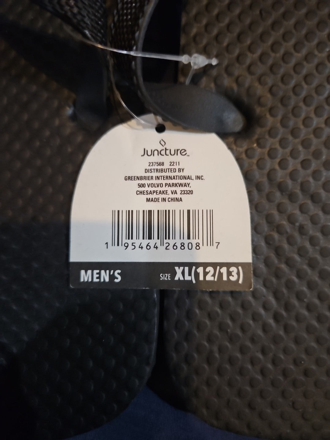 Juncture Men's Flip Flops Size 12/13 - New