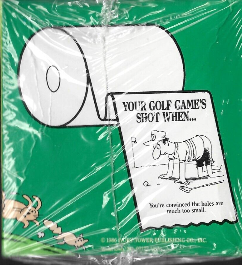 Your Golf Game's Shot When... Comical Toilet Paper