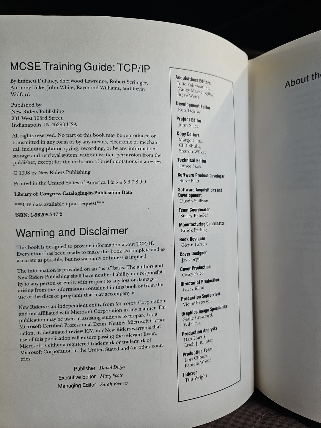 MCSE Training Guide : TCP/IP (Hardcover W/ CD)