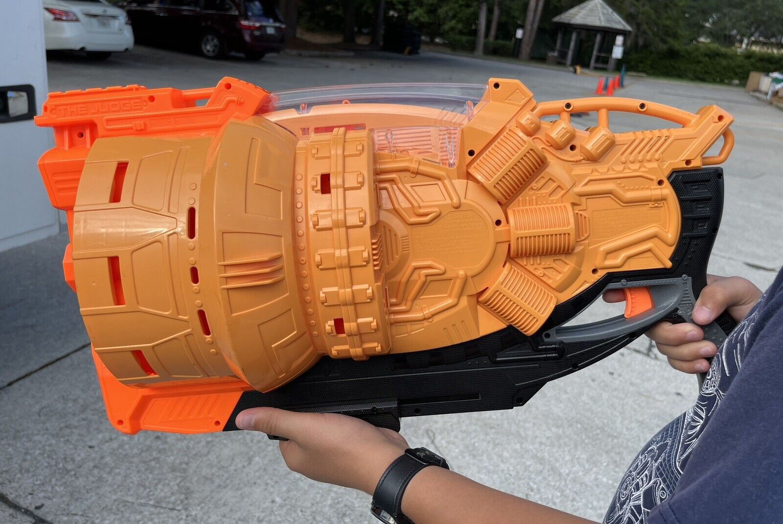 Nerf Doomlands 2169 The Judge Gun Blaster Holds 30 Darts Tested Working