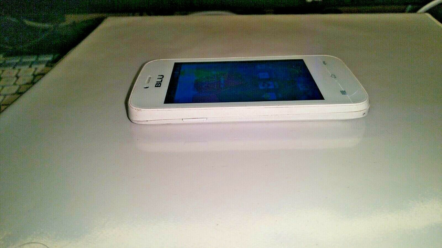  BLU Dash JR 3G D192U - White (Unlocked) Smartphone - Tested - Works