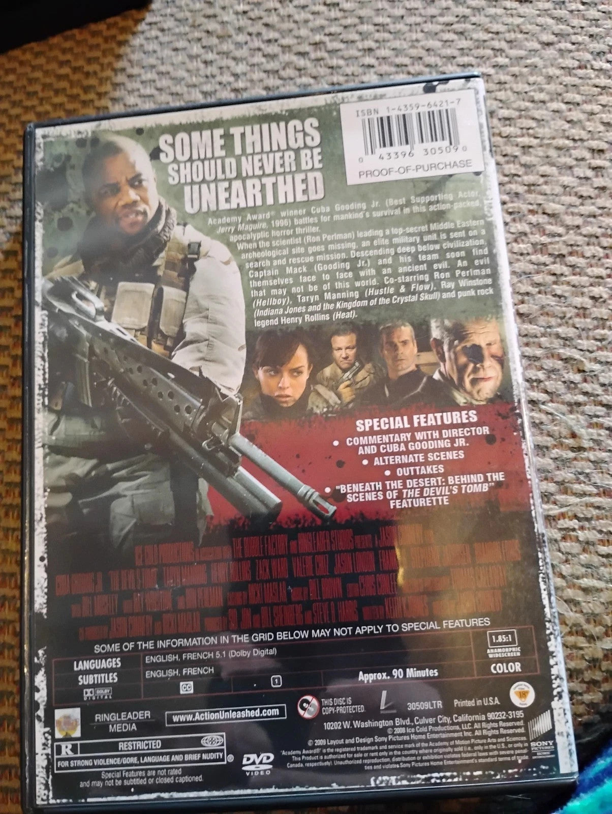 The Devil's Tomb (DVD) Like New - Tested