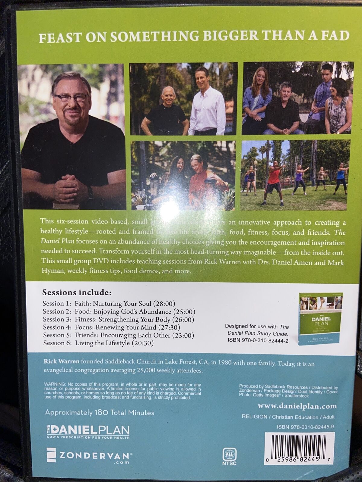 New The Daniel Plan: 40 Days to Healthier Life - Rick Warren Christian Study DVD