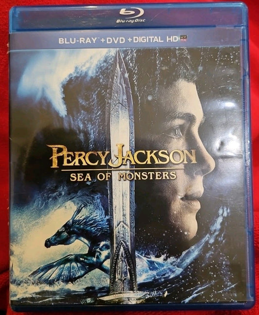 Percy Jackson: Sea of Monsters (Blu-ray/DVD, 2-Disc)  No Digital Download. New
