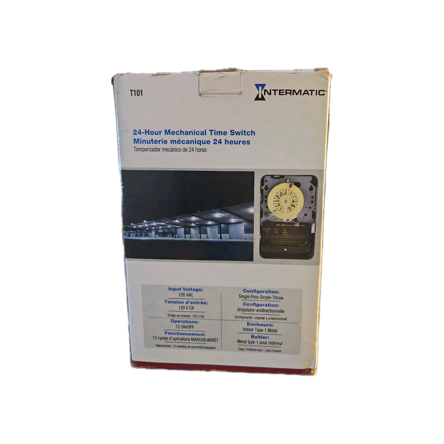 Intermatic T101D89 24 Hour Mechanical Timer Wall Switch