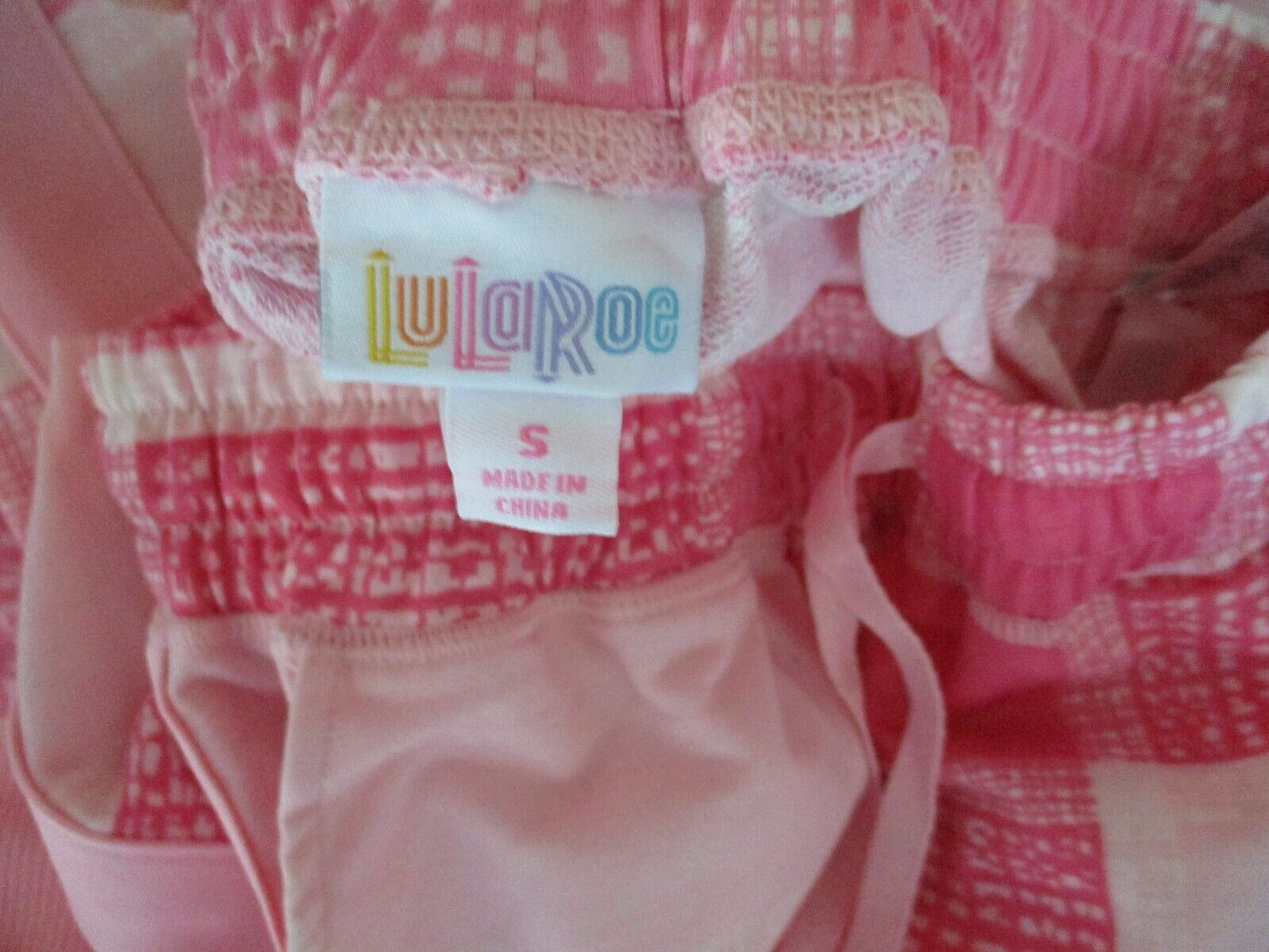 LuLaroe NWOT Jax Small Pink Plaid Joggers Sweatpants