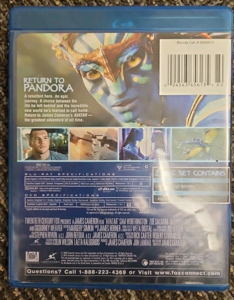 Avatar (Blu-ray, 2009) New Sealed. No Digital Download