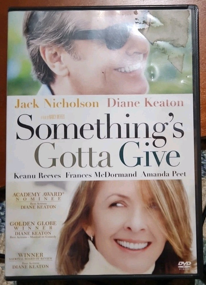 Something's Gotta Give DVD Video Movie PG-13 Jack Nicholson Diane Keaton