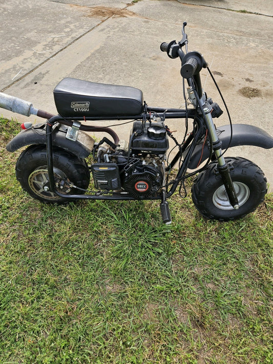 Coleman CT100U Minibike with 98CC Motor, Front Shocks,  Runs Fast, Rear Exhaust