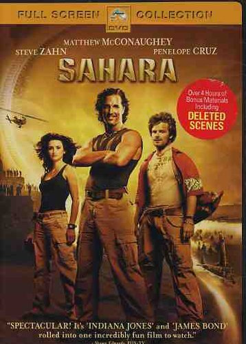 Sahara (DVD, 2005) Slimcase. Artwork Cropped. Tested
