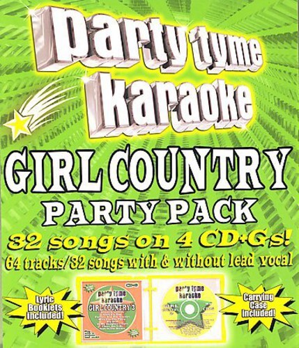 Party Tyme Karaoke: Girl Country Party Pack by Sybersound (CD, 2006)