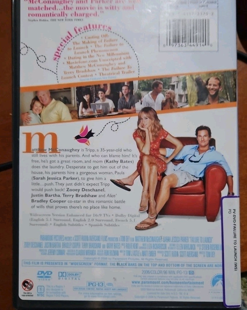 Failure to Launch (DVD, 2006, Widescreen) Brand New