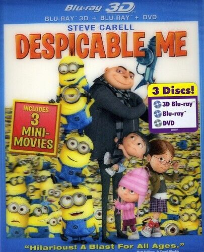 Despicable Me (Blu-ray 3D, 2010) Tested.
