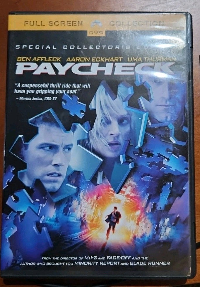Paycheck (DVD, 2003) Brand New