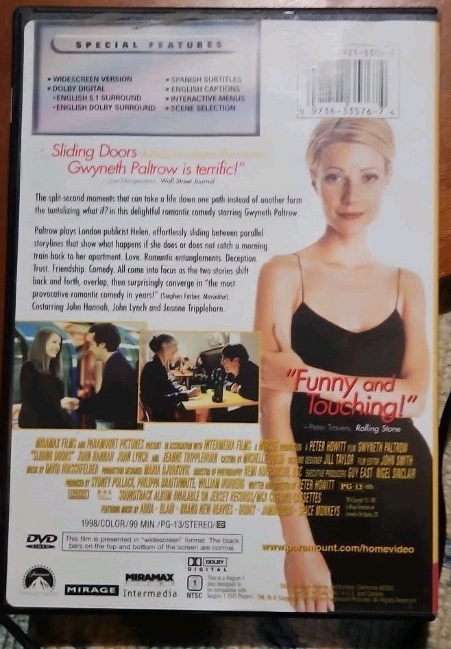 Sliding Doors (DVD, 1998) Brand New