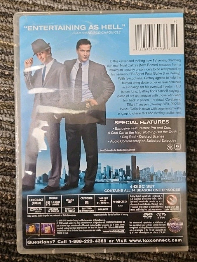 White Collar: Season 1 (DVD, 2009) Brand New
