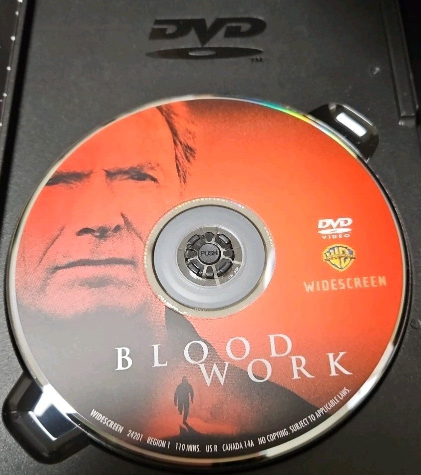 Blood Work (DVD, 2002, Widescreen) Tested. No Scratches.