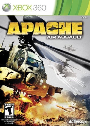 Apache Air Assault - Xbox 360. Tested. New Case. Stained Insert. W/Manual