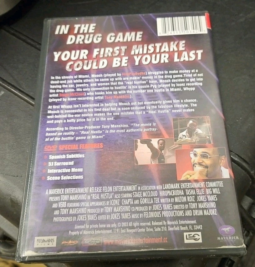 Real Hustla (DVD, 2000) Brand New Sealed