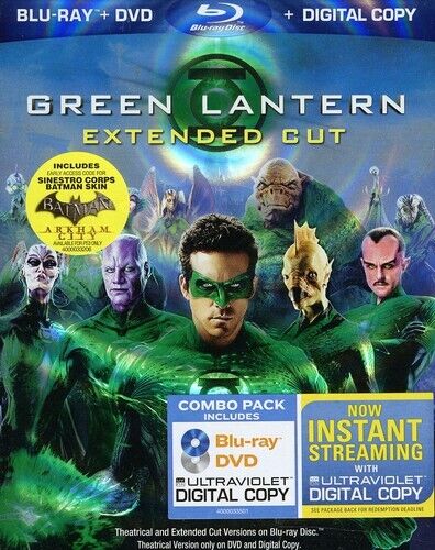 Green Lantern (Extended Cut) (Blu-ray, 2011) New. No Digital Download