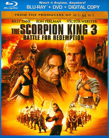 The Scorpion King 3: Battle for Redemption (Blu-ray/DVD, 2012, 2-Disc Set,...