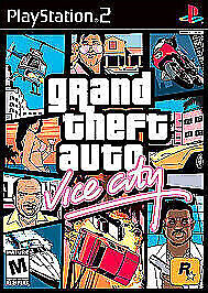 Grand Theft Auto: Vice City (PS2) Tested. Manual + Poster/Map. Original Case