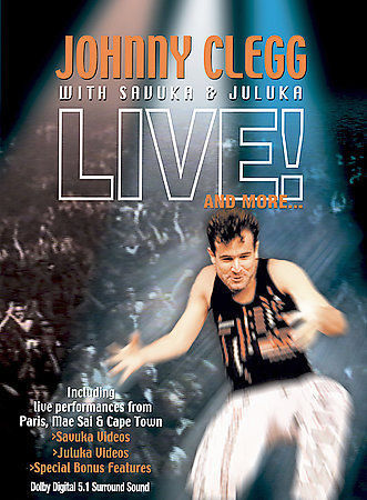 Johnny Clegg With Sauuka & Juluka Live And More (DVD) Special Bonus Features NEW