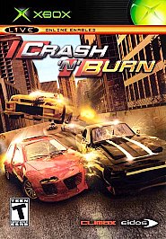 Crash 'N' Burn (Original Xbox) new case. Tested. CIB. Resealed.