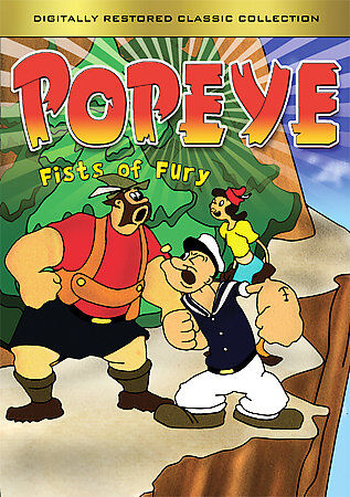 Popeye - Fists of Fury (DVD, 2004)  Tested. New Case. Resealed