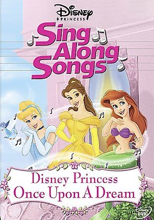 Disney Princess Sing Along Songs - Vol. 1: Once Upon a Dream (DVD, 2004) New
