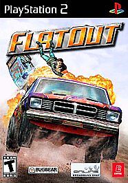FlatOut (Sony PlayStation 2, 2005) No Game. Case + Artwork + Manual