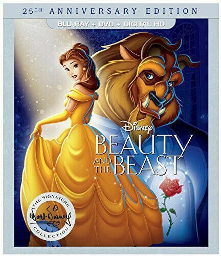 Beauty and the Beast [25th Anniversary Edition] (Blu-ray, 2016) NO DVD